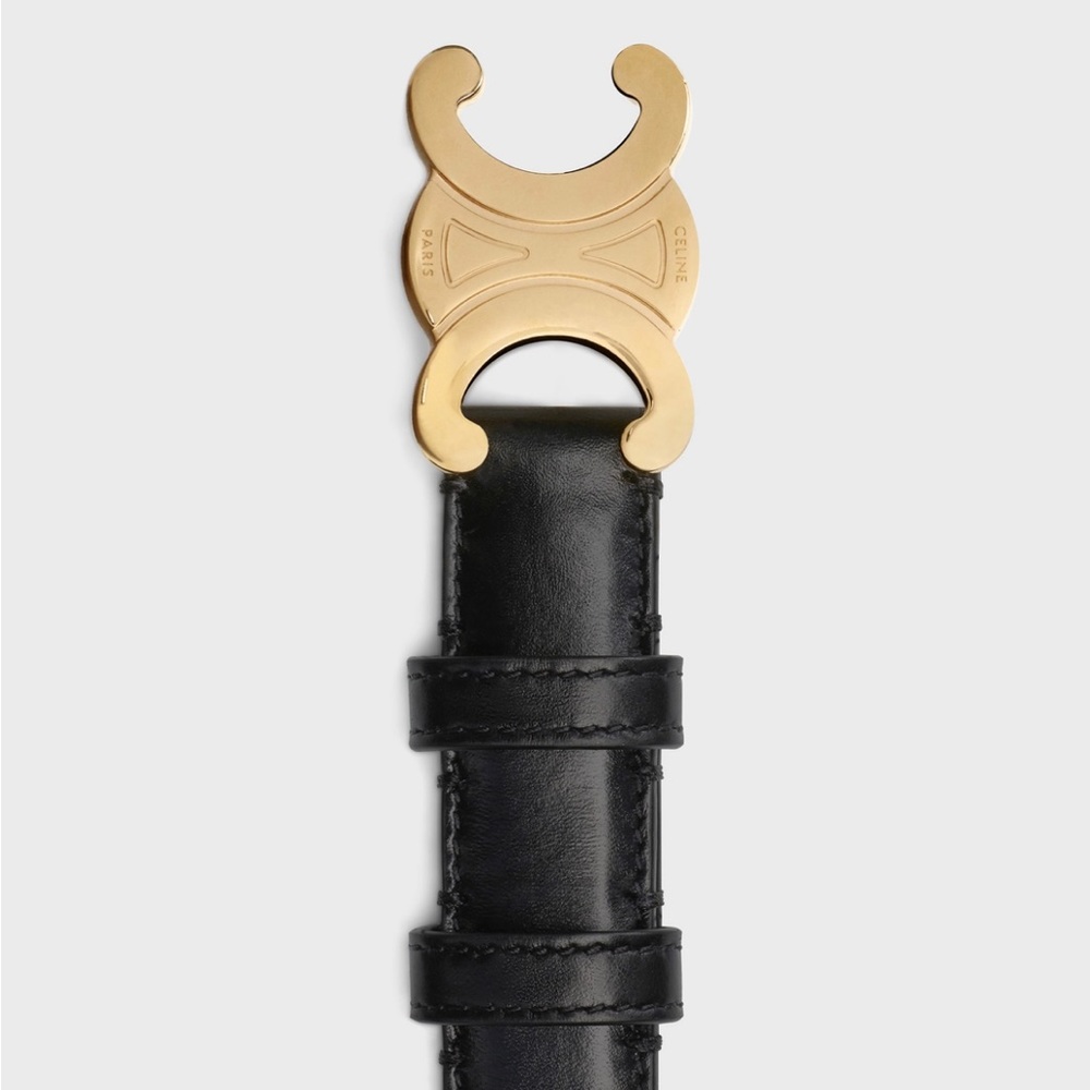 Authentic Celine triomphe calfskin belt